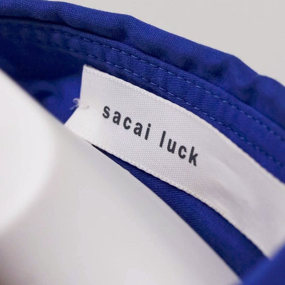 Sacai Luck SS/15 Blue Drawstring Button Up Shirt - Picture 11 of 13